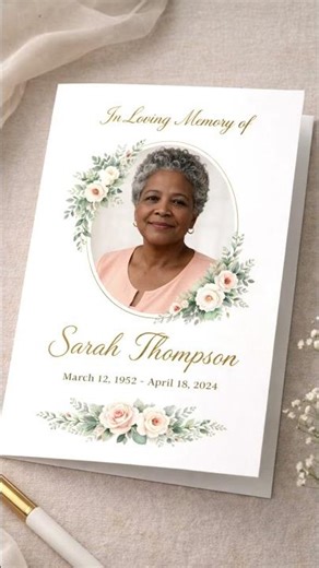 Design a Beautiful Funeral Program in Minutes (The 4-Page Formula)