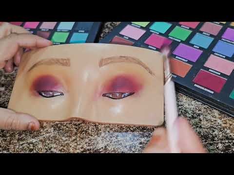 Easy Maroon Matte & Glittery Smokey Eye Makeup | Step to Step | Beginner Friendly.