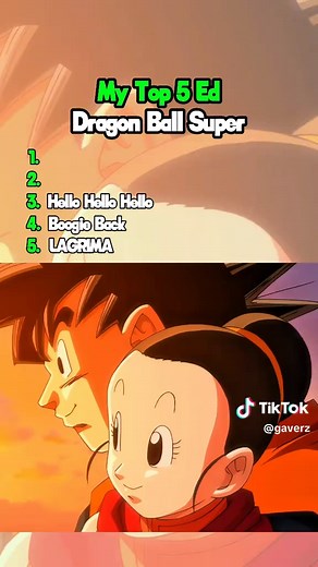 My top 5 Ending Dragon Ball Super ‖ Mention which is your favorite opening and what would be your top ‖ #gaverz #dragonballsuper #usubeni #top5ending #ending