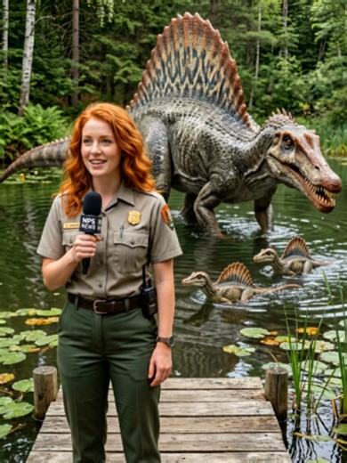 Dinosaur Interview with Ranger Alex - Today she will tell you some interesting facts about the Spinosaurus #dinosaur #spinosaurus #dino #jurassicpark #interview