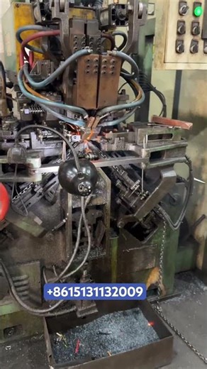 Automatic steel chain making machine #machine #steelchain
