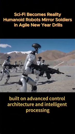 Sci-Fi Becomes Reality: Humanoid Robots Mirror Soldiers in Agile New Year Drills