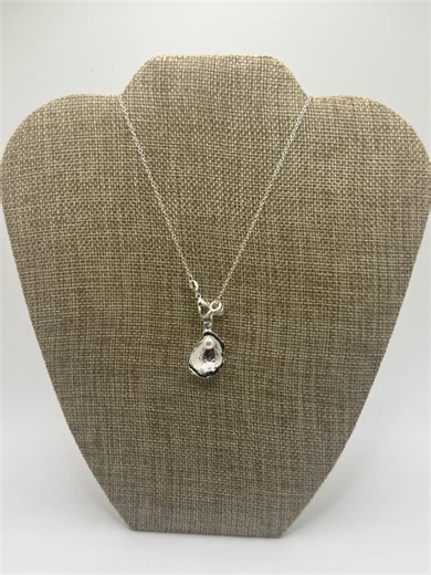 Silver Oyster Shell Necklace With Pearl | Coastal Minimal Necklace | Ocean Inspired Jewelry | Beach Boho Pendant - Etsy