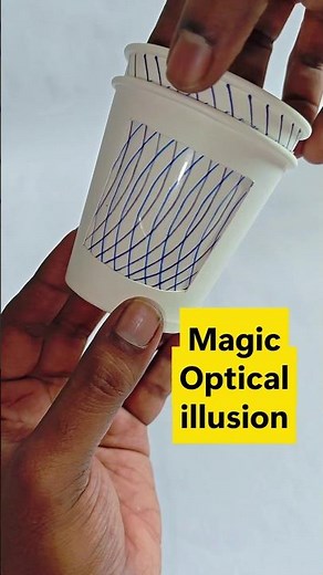 🪄 Magic Optical illusion using Paper Cups ✨