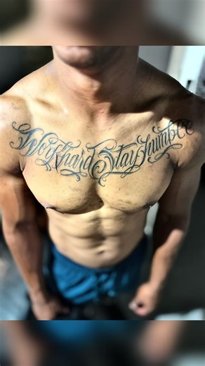 Chest breaker… #work #hard #stay #humble #tattoo