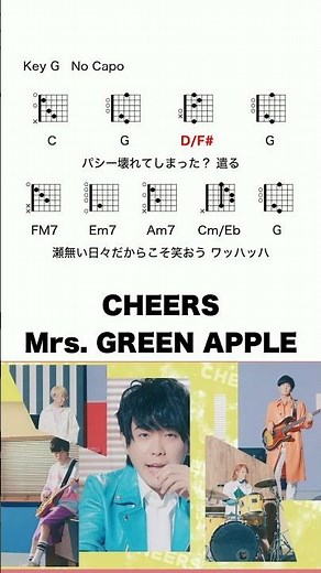 CHEERS - Mrs. GREEN APPLE #コード