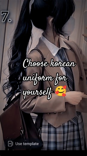choose korean uniform for yourself 🥰😈