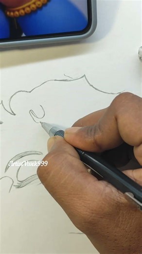 bal Krishna drawing outline #shorts #krishna #kanha #viral #art #drawing