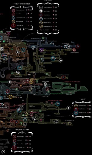 Mapa Completo de Hollow Knight: Silksong para Jogadores