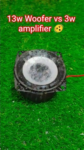 13w woofer vs 6w amp bass test 🤯