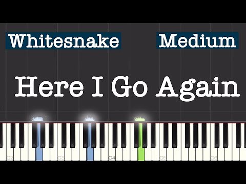 Whitesnake - Here I Go Again Piano Tutorial | Medium