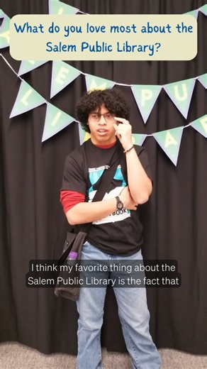 It's National Library Week (April 6-12, 2025), so we asked some of our visitors ... What do you love most about Salem Public Library? #Salempl #PublicLibrary #NLW2025 | Salem Public Library (Salem, OR)