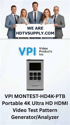 VPI MONTEST-HD4K-PTB Portable 4K Ultra HD HDMI Video Test Pattern Generator/Analyzer
