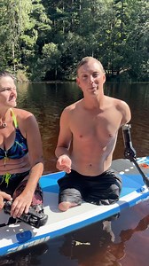 90K views · 2.6K reactions | Even though fall has hit Sweden , there's always nice weather somewhere right? ☀️ Here are some Stand Up Paddling tips for amputees ‍♂️ from me and my friend Caro! | Christoffer Lindhe - Triple Amputee | Facebook