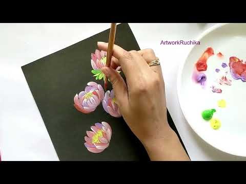 One Stroke Flower Painting Made Simple | Beginner Art Guide