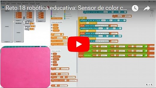 Reto #18: Sensor de color con mBot. Distingue colores con sensor de luz.