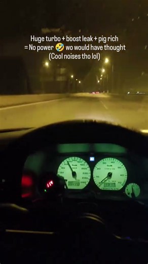 First 3rd gear pull in budget #vr6 #turbo | was only like 2-3 psi due to a massive boost leak lol