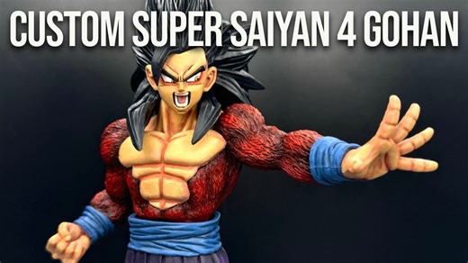 I Made a Super Saiyan 4 Gohan Figure — Dragon Ball Custom Figure Reveal!