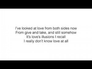 Both Sides Now - piano arrangement with lyrics