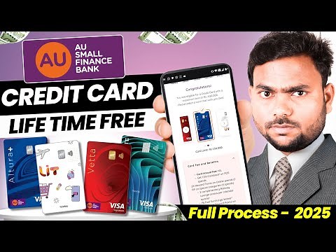 Au bank credit card Apply 2025 | Lifetime free credit card | au small finance bank credit card
