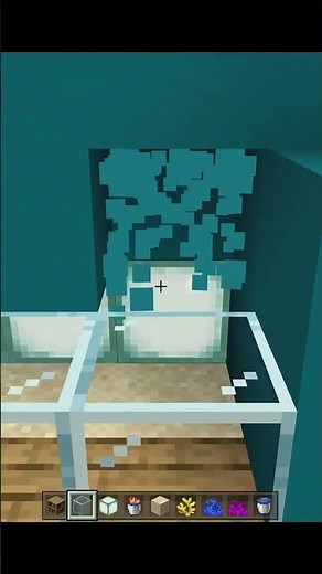 【マイクラ】超簡単！オシャレな水槽の作り方#shorts