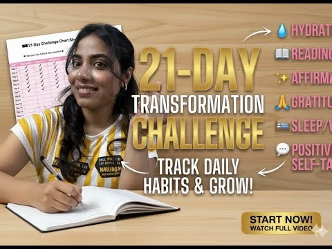 21-DAY Habit Transformation Challenge (Grow FAST!)