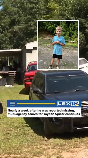 SEARCH CONTINUES: It has now been six days since the family of 10-year-old Jayden Spicer reported him missing in Breathitt County. Multiple agencies are still working to locate the boy, employing a variety of resources and search methods. Kentucky State Police have focused their investigation around where Jayden's mother says she last saw him, in bed at home. A neighbor, who chose to remain anonymous, recounted the moment Jayden's mother knocked on his door last Wednesday around 9 a.m., looking