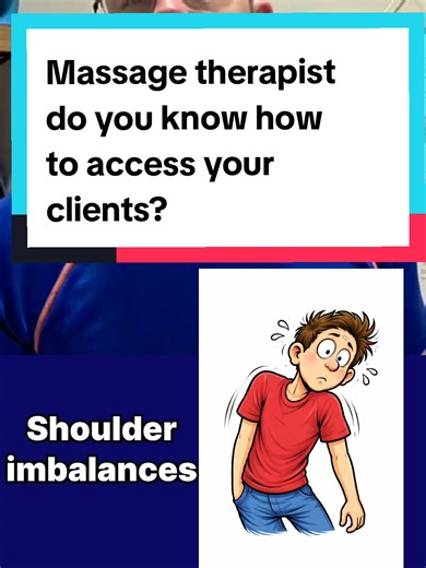 Becoming a Massage Therapist? What They Don’t Teach You! Part 1 Most Massage Therapists Miss This During Assessment…Are you really assessing your clients… or just starting the massage? Before you even touch the table, you should be noticing: • Posture shifts • Shoulder height differences • Hip loading patterns • Guarding or protective movement • Favoring one side If you want better outcomes, better retention, and clients who rebook because they feel the difference — assessment is everything. Thi