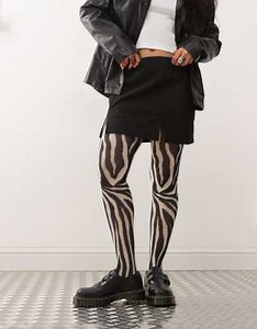 Reclaimed Vintage zebra print tights | ASOS