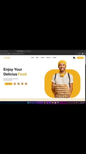 Food Delivery Website 🍕 | HTML CSS JavaScript | Frontend Project@CodeWithHarry #coding