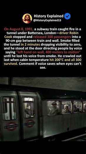 The Train Driver Who Guided 300 People Through a Smoke-Filled Tunnel By Voice Alone