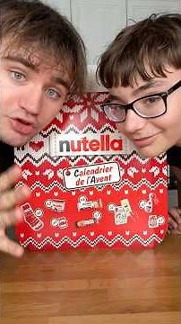 We’re testing the Nutella advent calendar! 🤩