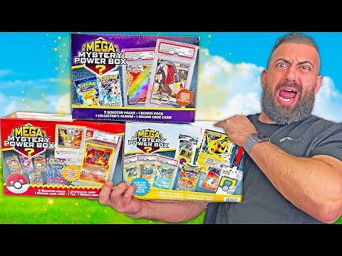 I Opened ALL The BIGGEST Mega Mystery Pokemon Boxes