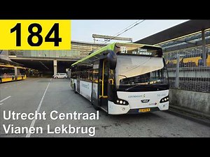 U-OV lijn 184: Utrecht Centraal - Vianen Lekbrug | Transdev Utrecht | BusiNext 790-1195 | 2026