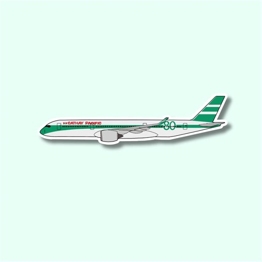 Cathay Pacific A350 Retro Livery Airbus Airplane Sticker | Glossy Aviation Decal - Etsy Canada