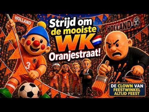 STRIJD OM DE MOOISTE WK ORANJESTRAAT | De Clown van Feestwinkel Altijd Feest Bonusaflevering