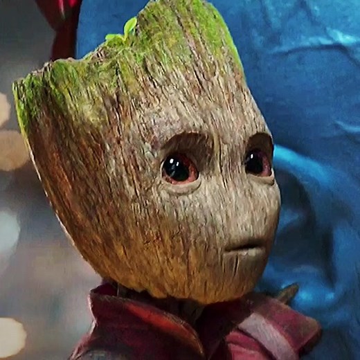 Adorable Groot in Action: Guardians of the Galaxy 2