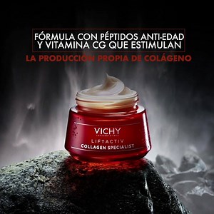 ¡Sorpresa! Descubre Liftactiv Collagen Specialist de Vichy. Un tratamiento que corrige los signos de la pérdida de colágeno en tu piel, ayudando a reducir arrugas, pérdida de firmeza y unificando el tono. | Farmacias Cruz Verde