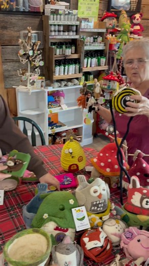 Good Saturday afternoon everyone. Wanted to take a few minutes to introduce you to more of the unique merchandise we have in the store. Most of these are felted(made with wool and will last forever almost) and are made by women in Napal who are the sole providers for their families. And, these are “Fair Traded” items which means those women are paid a livable wage. Again just a few of the many items we have that are unique and have a purpose. So come see us for your gift needs. Not only would yo