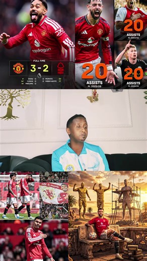 Manchester United vs Nottingham forest 3-2 full time. #maxamedqadar #SportsNews #newsport #manchesterunited #brunofernades