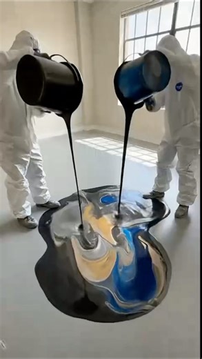 Satisfying Epoxy Floor Transformation | Empty Room to Luxury Studio Apartment #epoxyfloor #timelapse