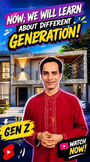 Gen Z Explained in English | Different Generations Vocabulary | English Learning Shorts