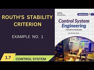 Lec-1.7 Example 1 | Routh's Criterion, #routhcriterion, #rtuwallah ,#controlsystem