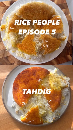 ‎Noor Murad نور مراد‎ on Instagram: "This iconic Irani tahdig comes in many forms (potato, bread, lettuce etc). Also called hakakeh or warya- it’s the crispy bits that families will fight over. I’m sticking to the basics: a plain and a yoghurt tahdig (some also add egg ).Notice 2 kitchens, 2 different stovetops and 2 different pans to show you that it can be done wherever you are! My caveat is that although these timings worked for me, you may need to spend more or less time on the higher heat a