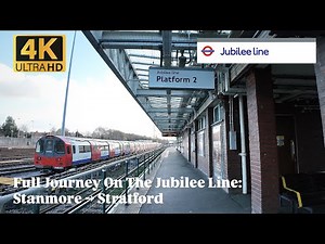 Full Journey On The Jubilee Line: Stanmore → Stratford (2025)