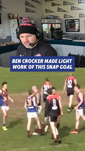 Ben Crocker made light work of this snap goal #gippslandlive | Gippsland Live
