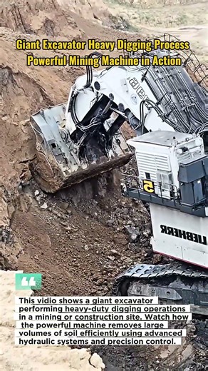Giant Excavator Heavy Digging Process | Powerful Mining Machine in Action