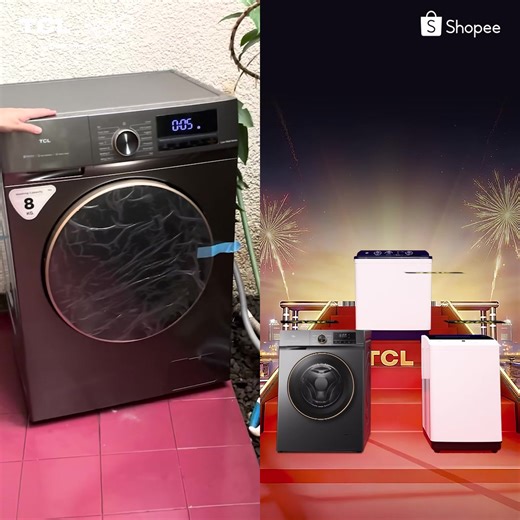 Mulai 2026 dengan cuci baju yang makin praktis dan bersih! TCL Washing Machine hadir dengan: 🌀 Gentle Wave Drum – Lembut untuk semua jenis kain 🧠 AI Smart Wash – Otomatis menyesuaikan waktu & air 🔇 Low Noise Tech – Mesin lebih senyap, hasil tetap maksimal 🎁 BONUS Luumi Detergent untuk pembelian selama promo! 💡 Hemat waktu, hemat tenaga, dan hemat biaya. 📍 Hanya di TCL Official Shop Shopee s/d 15 Januari! | TCL Indonesia