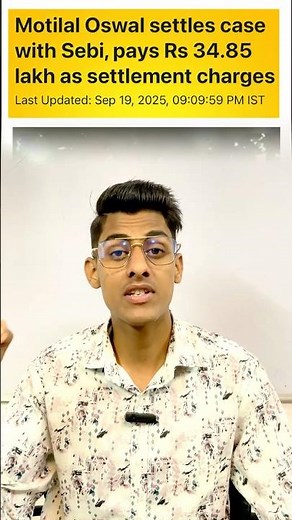 Motilal Oswal Fined ₹34.85 Lakh for Front-Running! Case 🚨📊 #sebi #viral #shorts