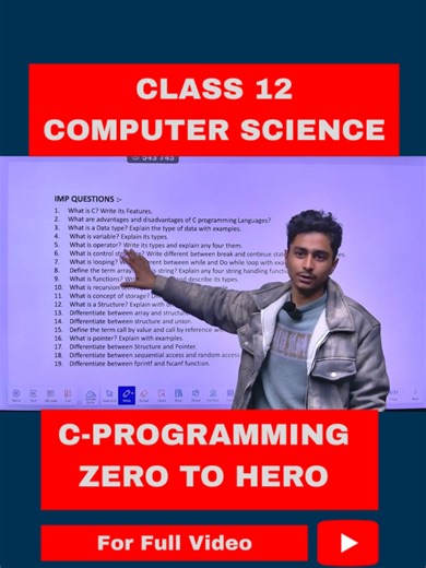 CLASS 12 COMPUTER SCIENCE C-PROGRAMMING#ELOPEETH #computerscience